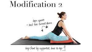 3 Ways To Make Pigeon Pose Feel Better Pigeon Pose Yoga Pigeon Pose Easy Yoga Workouts