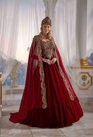 Bridal Red Kaftan Set Bridal Dresses Kaftan Dresses Caftan Dress Turkish Wedding Dress Red Prom Dress Elegant Elegant Prom Dresses