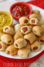 Hot Dog Nuggets Aka Mini Pigs In A Blanket Video Lil Luna Recipe Kids Birthday Party Food Food Birthday Food