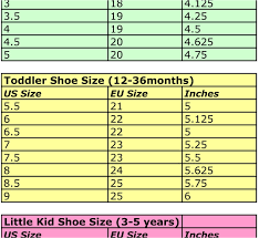 14 Abiding European Shoe Size Chart Children