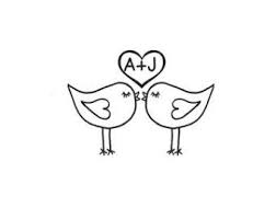 Popular Items For Lovebird Stamp On Etsy Bird Silhouette Art Bird Rubber Stamps Custom Stamp Wedding