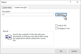 The conversion to pdf should take place right away. Embed Or Link To A File In Word Word