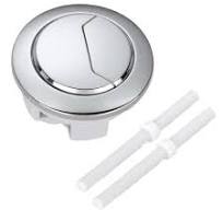 Botón de descarga ajustable de doble pulsador, botón redondo para inodoro,  botón de tanque de agua, accesorios de inodoro, botón de descarga redondo :  ...