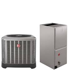 A ton refers to the ac unit's capacity to cool the air, in other words, how much heat the unit can which type of ac unit do i need? 5 Ton Rheem 15 Seer R410a Heat Pump Split System Classic Series National Air Warehouse