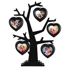 Create a wonderful, family tree of the family right online, adding to it photos of grandparents, mothers and fathers and all your relatives! 5 Opening Black Wooden Standing Photo Picture Frames Holds Five 3x3 Inch Photos Family Tree Heart Leaf Picture Frame Decor Frame Decor Photo Picture Frames