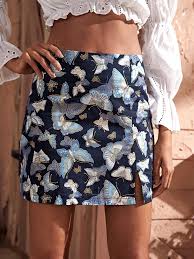 How long does it take for shein to deliver to australia. Butterfly Print Split Hem Skirt For Sale Australia New Collection Online Shein Australia Split Hem Skirt Split Hem Butterfly Print