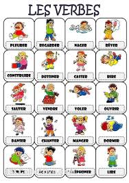 Les Verbes Fiches Pedagogiques Verbes Francais Fle
