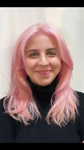 Haare Von Kupfer Auf Rosa