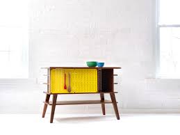 a mid century inspired kitchen island