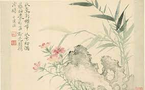 花卉册3高清 恽寿平花卉册3高清 花卉册3恽寿平高清 恽寿平 清代 traditional paintings mural wallpaper wall painting
