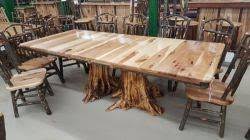 Resist the urge to remodel a kitchen that has knotty pine cabinets. Rustic Cabin Dining Room Furniture Black River Furniture Outlet