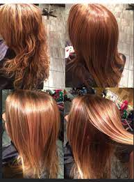 Red And Brown Ash Lowlights With Blonde Highlights To Create Multidimensional Color All Formulas With Colorid From Well Blonde Highlights Hair Color Lowlights