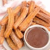 What are homemade churros made of?