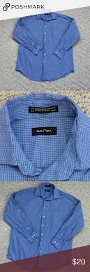Nautica Dress Shirt This Nautica Dress Shirt Is Blue With White Stripes And Is In Great Condition Nautica Shirts Dress Shirts Shirts Clothes Design