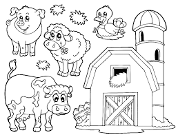 Printable Coloring Pages Of Farm Animals Printables And Charts Throughout Printable Colo Farm Animal Coloring Pages Farm Coloring Pages Animal Coloring Pages