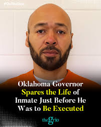 Oklahoma governor spares inmate's life just moments before execution!