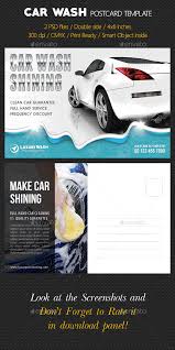 Open the fotor design feature, and select a card template. Car Wash Postcard Template By Rapidgraf Graphicriver