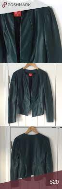 Elle Green Faux Leather Jacket Green Faux Leather Jacket Leather Jacket Faux Leather Jackets