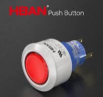 momentary push button switch 12v round head red led lamp illuminated 5 pins  terminal for Medical equipment