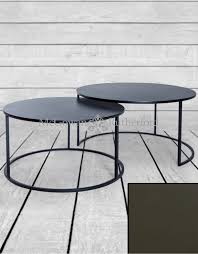 Like the moon on a clear night, the aaren nesting coffee table stands out with its refined details and sophisticated nuance. Nest Of 2 Matt Black Metal Coffee Tables