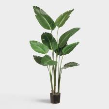 the broad lifelike leaves on our five foot faux bird of paradise plant lend your room the verdant look of a tropica kunstliche pflanzen kunstpflanzen pflanzen