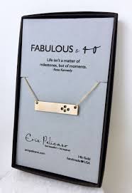 40th Birthday Present Ideas For Sister 40th Birthday Bar Necklace Shop Erin Pelicano Jewelry 40th Birthday Gifts 40th Birthday Gifts For Women Birthday Gifts For Girlfriend