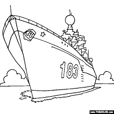 100% free coloring page of a battleship. Kirov Class Battlecruiser Russian Navy Warship Warship Online Coloring Pages Colorful Drawings