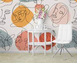 Check spelling or type a new query. Amazon Com Murwall Art Wallpaper Abstract Faces Wall Mural Woman Wallpaper Face Wall Mural Colorful Wallpaper Bedroom Handmade