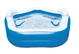 B Q Is Selling An Amazing Inflatable Pool With Seats And Cup Holders For 25 Inflatable Pool Cool Pools Pool