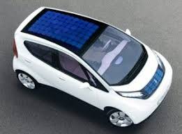 Auto Mit Solardach Elektromobili Tehnologii Transport
