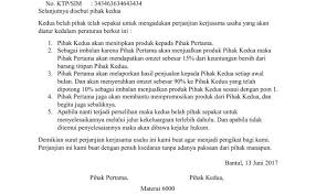 Download contoh surat perjanjian kerjasama bagi hasil berbagai usaha. Format Surat Perjanjian Kerjasama Doc Guru Paud