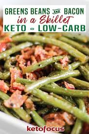 Skillet Keto Green Beans And Bacon Recipe Recipe In 2020 Bacon Recipes Green Beans Recipes