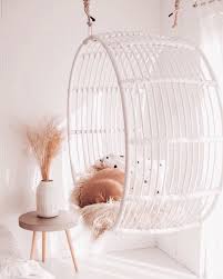 If your bedroom could use a little pop of color, the hudson accent chair is the perfect place to start. Rattan Swing Chair White Pre Order For July Arrival Bulky Deliver Hunter Nomad Swing Chair Bedroom Room Swing Swinging Chair