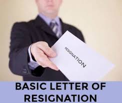 Simple Sample Letter Of Resignation