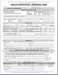 Depending on the type of loan and housing market, an appraisal may be good for several months or only 30 days. Sample Health Appraisal Form Printable Medical Forms Letters Sheets