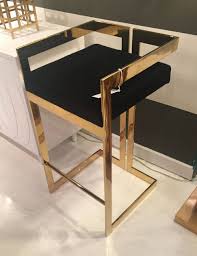 Bar Stool Bar Stools Rose Gold Bar Stools Stools With Backs Modern Stools Vintage Bar Stools Lux Leather Furniture Decor Contemporary Bar Stools Home Bar Decor