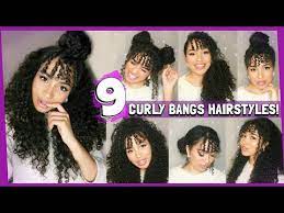 See more ideas about long hair styles, curly hair styles, hair styles. 9 Curly Hairstyles For Curly Bangs Fringes Naturally Hair By Lana Summer Youtube