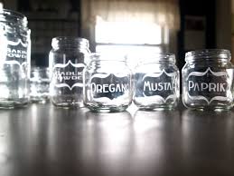 What to do with 3 glass ball jars? Etching Baby Food Jars For Spices Reality Daydream