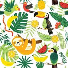 Seamless Pattern With Tropical Animals Vector Illustration Eps Tropical Animals Tropical Illustration Vector Illustration