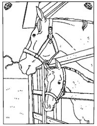 Leuke paarden spelletjes voor kinderen. Paarden Kleurplaten In De Stal