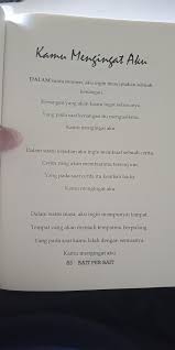 Kamu Mengingat Aku Kutipan Buku Kutipan Pelajaran Hidup Kata Kata Indah