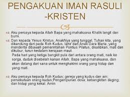 Nicene creed vs apostles creed. Christian Faith Credo Rumusanrumusan Pengakuan Iman Gereja Universal