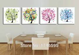 Freeart provides free small art prints and posters of millions of images! Big Size 4pcs Modern Living Room Decor Home Decor Four Seasons Trees Wall Art Picture Printed Oil Painting On Canvas Art Prints Painting Art Wall Art Landscape Paintingart Painting Sale Aliexpress