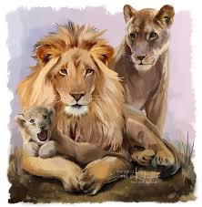My Family And I Lion Pride By Kajenna Deviantart Com On Deviantart Lion Illustration Lion Art Lion Family