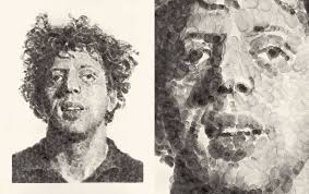 Chuck close reinvented painting with his monumental portraits, rendered with exquisit… Paintings By Chuck Close