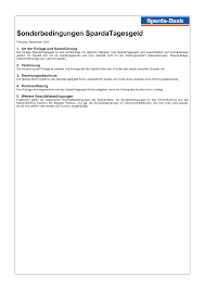 Die ergänzung zu deinem girokonto: Https Www Sparda Bw De Internetauftritt Downloads Sonderbedingungen Sobe Tagesgeld Pdf