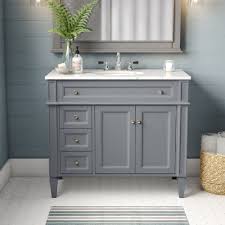 Browse a large selection of bathroom vanity designs, including single and double vanity options in a wide range of sizes, finishes and styles. 36 To 40 Inch Bathroom Vanities Free Shipping Over 35 Wayfair