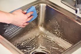 how to clean a stainless steel sink