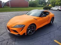 Gelişmiş benzersiz bir lüks otomobil toyota supra düzgün vücut ve vinil çıkartmalar ışık turuncu şezlong, ünlü programında garaj ayar tabi idi. That S A Great Film Our Fast And Furious Style Vehicle Wrappinger2 Image Group