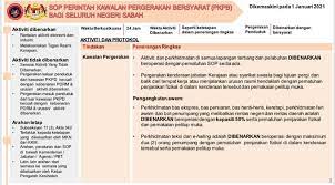 Sekiranya anda menghadapi kesukaran untuk melihat laman web kami, sila gunakan tetapan di bawah ini untuk akses dengan lebih baik. 1 Januari 2021 Sop Perintah Kawalan Pergerakan Bersyarat Pkpb Bagi Seluruh Negeri Sabah